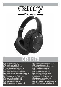 Mode d’emploi Camry CR 1178 Casque