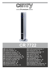 Használati útmutató Camry CR 7722 Hősugárzó