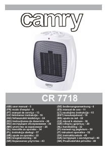 Bruksanvisning Camry CR 7718 Värmefläkt