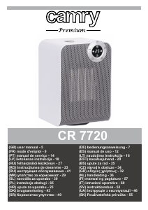 Mode d’emploi Camry CR 7720 Chauffage