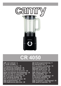 Εγχειρίδιο Camry CR 4050 Μπλέντερ