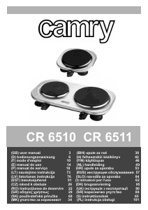 Manual Camry CR 6510 Plită