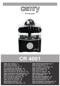 Manuale Camry CR 4001 Spremiagrumi