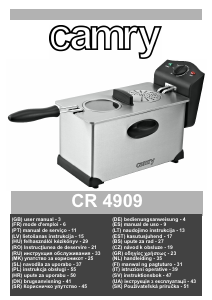 Manuale Camry CR 4909 Friggitrice