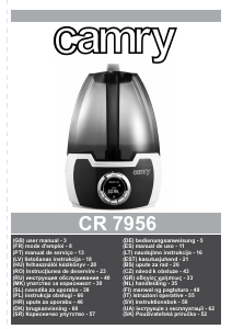 Руководство Camry CR 7956 Увлажнитель воздуха