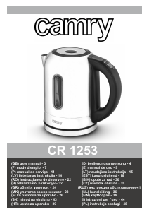 Használati útmutató Camry CR 1253 Vízforraló