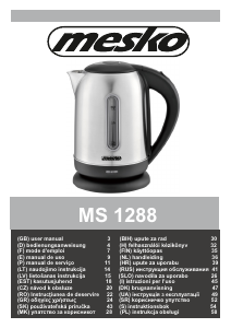 Посібник Mesko MS 1288 Чайник