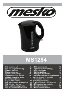 Manuál Mesko MS 1284 Konvice