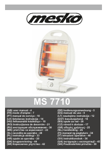 Rokasgrāmata Mesko MS 7710 Sildītājs