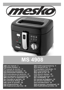 Manual Mesko MS 4908 Deep Fryer