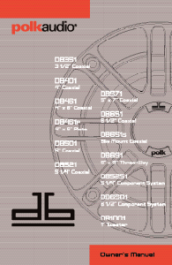 Manual de uso Polk Audio DB351 Altavoz