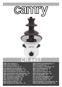 Bruksanvisning Camry CR 4457 Chokladfontän