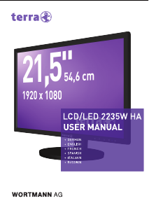 Bedienungsanleitung Terra 2235W HA LCD monitor