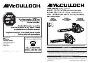 Manual de uso McCulloch MS1635AV Sierra de cadena