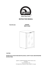 Manual Igloo FRW709 Wine Cabinet
