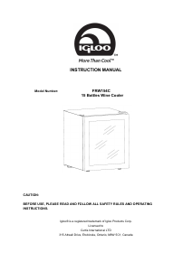 Manual Igloo FRW154C Wine Cabinet