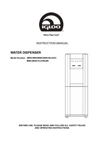 Manual Igloo MWC8980 Water Dispenser
