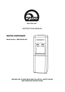 Manual Igloo MWC499-BLACK Water Dispenser