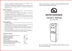 Handleiding Igloo MWC496B Waterdispenser