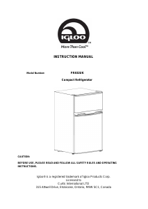 Manual Igloo FR832UK Fridge-Freezer