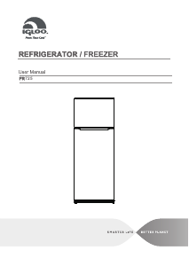 Handleiding Igloo FR725 Koel-vries combinatie