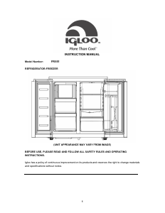 Manual Igloo FR551 Fridge-Freezer