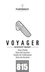 Manual Plantronics Voyager 815 Auscultador com microfone