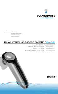 Manual de uso Plantronics Discovery 640E Headset