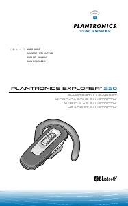Manual Plantronics Explorer 220 Auscultador com microfone