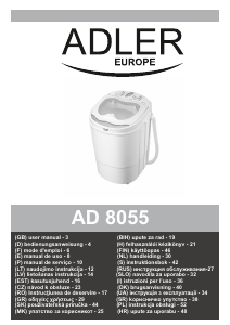 Priručnik Adler AD 8055 Stroj za pranje rublja