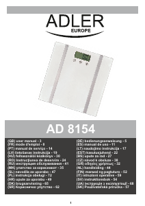 Manual Adler AD 8154 Scale