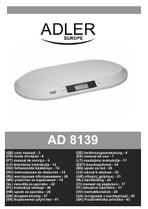 Manual Adler AD 8139 Scale