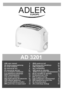 Manual Adler AD 3201 Toaster