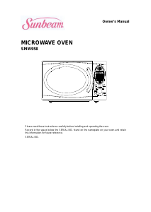 Manual Sunbeam SMW958 Microwave