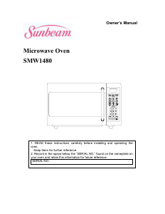 Manual Sunbeam SMW1480 Microwave