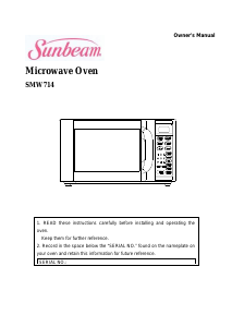 Handleiding Sunbeam SMW714 Magnetron