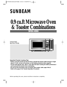 Manual Sunbeam SMW4990 Microwave