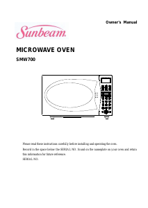 Handleiding Sunbeam SMW700 Magnetron