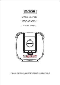 Handleiding iMode IP205 Wekkerradio