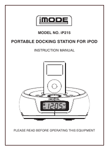 Manual iMode IP215 Alarm Clock Radio