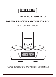 Handleiding iMode IP215UK-BLACK Wekkerradio