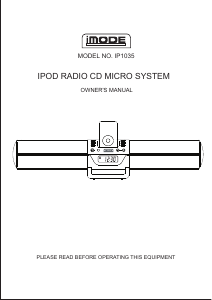 Manual iMode IP1035 Speaker Dock