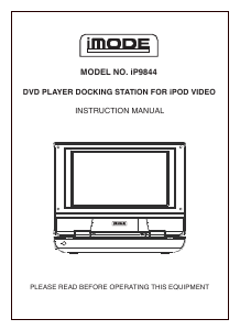 Handleiding iMode IP9844 Speakerdock