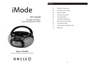 Handleiding iMode IP1134UK Speakerdock