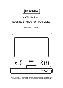 Handleiding iMode IP9012 Speakerdock