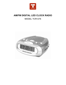 Bruksanvisning Trutech TCR1276 Klockradio