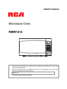 Manual RCA RMW1414 Microwave