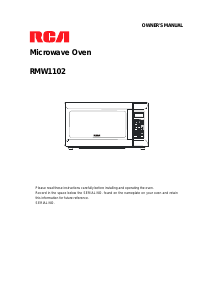Manual RCA RMW1102 Microwave