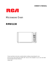 Manual RCA RMW1138 Microwave
