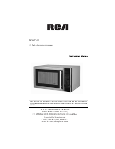 Manual RCA RMW1166 Microwave